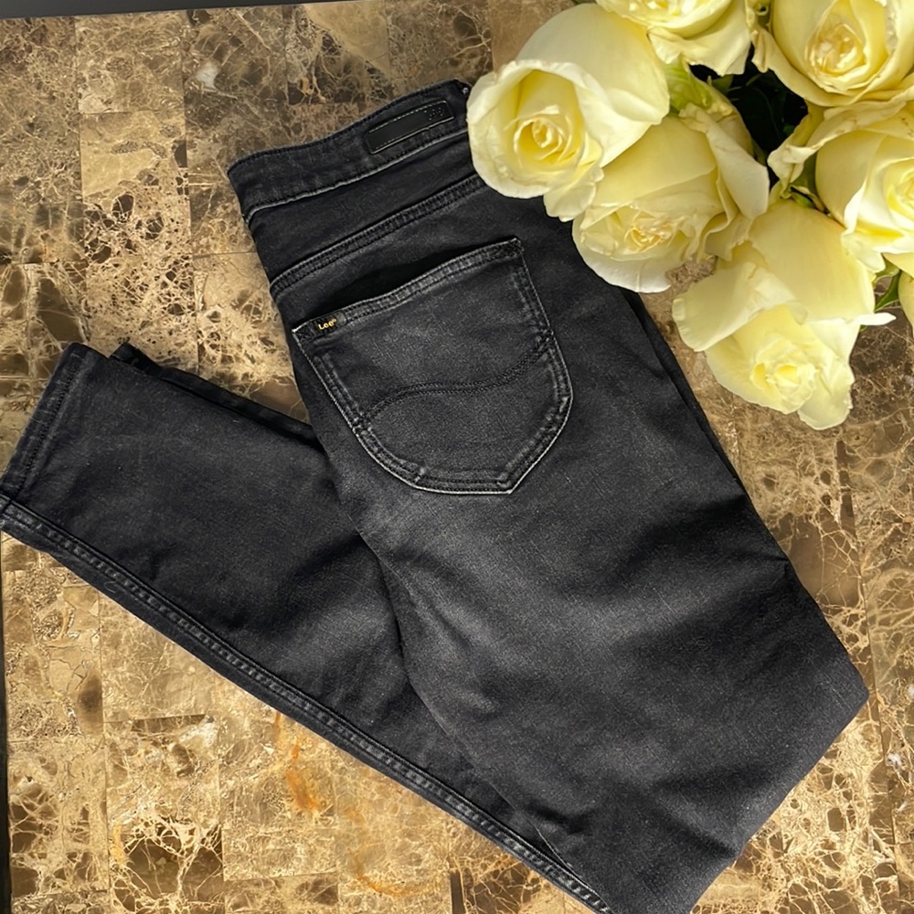Lee, black jeans, W31, L33, skinny